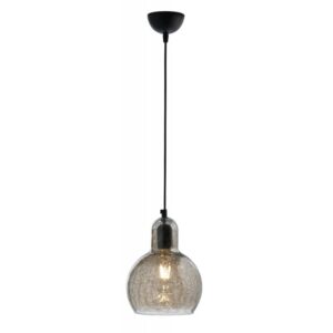 Arkolight Φωτιστικό Κρεμαστό Φ20cm Ε27 Μαύρο Μέταλλο - Φιμέ Γυαλί Κ251-4-20 | homidoo.gr