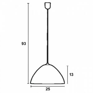 Arkolight Μοντέρνο Κρεμαστό Φωτιστικό Φ25cm Γυάλινο Λευκό-Βεραμάν P1147-4-25 | homidoo.gr