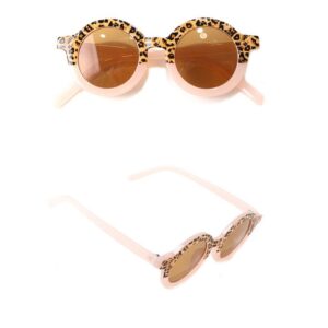 BabyLlama Παιδικά Γυαλιά Ηλίου 2-4 Ετών Leopard - Baby Pink JH-11-7 | homidoo.gr