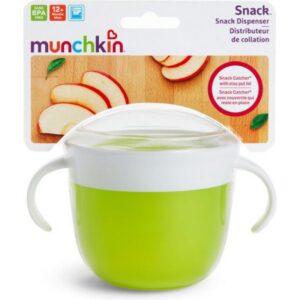 Munchkin Παιδικό Κύπελλο Για Σνακ Με Καπάκι Που Ασφαλίζει 266ml Πράσινο 11401 | homidoo.gr