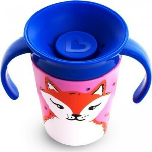 Munchkin Παιδικό Ποτήρι Με Λαβές Miracle 360° 177ml Αλεπού 51774 | homidoo.gr