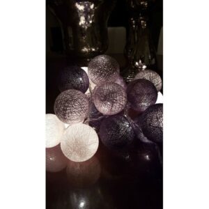Beelights Γιρλάντα Ωφέλιμων 2.4m Με 20 Βαμβακερές Χειροποίητες Μπαλίτσες Precious-Silver | homidoo.gr