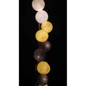 Beelights Γιρλάντα Ωφέλιμων 2.4m Με 20 Βαμβακερές Χειροποίητες Μπαλίτσες Sugar | homidoo.gr