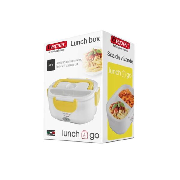 Beper 90.920G Θερμαινόμενο Δοχείο Φαγητού 650ml/450ml 40W - Κίτρινο