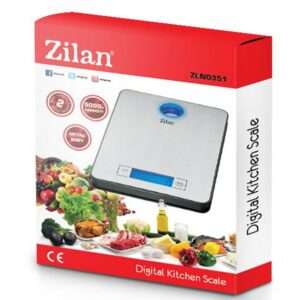Zilan Ψηφιακή Μεταλλική Ζυγαριά Κουζίνας ZLN0351