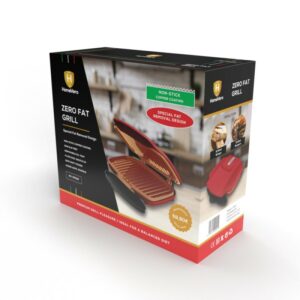 Homevero Zero Fat Grill - Διπλή Ψηστιέρα για μαγείρεμα χωρίς λίπος 1000W