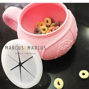 Marcus & Marcus Παιδικό Σνακ Μπωλ Σιλικόνης Με Καπάκι Ασφαλείας Pig Ροζ MNMBB09-PG - Image 4
