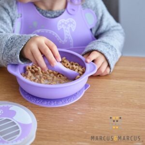 Marcus & Marcus Willo Μπωλ Σιλικόνης 450ml Με Καπάκι Και Αντιολισθητική Βεντούζα Φάλαινα Suction Lid MNMBB28-WL - Image 5
