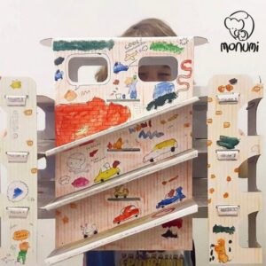 MoNumi Πάρκινγκ Garage XL Από 3D Λευκό Χαρτόνι Ζωγραφικής MPD-000102 | homidoo.gr