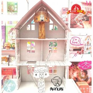 MoNumi Σπιτάκι XXL Spring House Από 3D Λευκό Χαρτόνι Ζωγραφικής MPD-000202 - Image 6