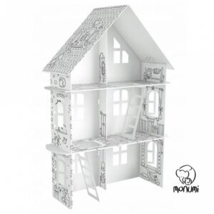 MoNumi Σπιτάκι XXL Spring House Από 3D Λευκό Χαρτόνι Ζωγραφικής MPD-000202 | homidoo.gr