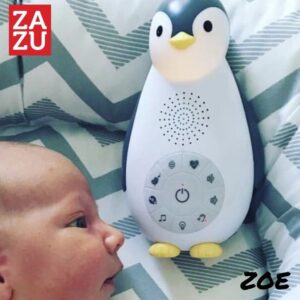 Zazu Zoe Πιγκουίνος Ασύρματο Ηχείο Με Bluetooth - Φως Νυκτός - Χτύπο Καρδιάς Και Λευκούς Ήχους Γκρι ZA-ZOE-01 | homidoo.gr