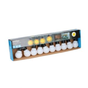 Grundig Φωτιστικό LED Μπαταρίας Σετ 10Τμχ 1.8m Θερμό Λευκό 14819 | homidoo.gr