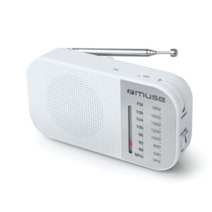 Muse Ραδιόφωνο Μπαταρίας Αναλογικό M-025RW Λευκό 230156 | homidoo.gr