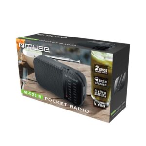 Muse Ραδιόφωνο Μπαταρίας Αναλογικό M-025R Μαύρο 230155 | homidoo.gr