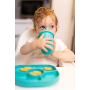 Bbluv Kup – Transition Ποτήρι Σιλικόνης 4 Μηνών+ 240ml BPA Free 3 Σε 1 Aqua B0174-A - Image 5
