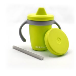 Bbluv Kup – Transition Ποτήρι Σιλικόνης 4 Μηνών+ 240ml BPA Free 3 Σε 1 Lime B0174-L | homidoo.gr