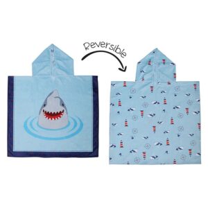 FlapJackKids Πόντσο Διπλής Όψης UPF50+ Shark-Nautical FJKCU560 | homidoo.gr