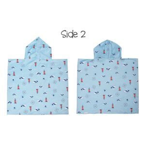 FlapJackKids Πόντσο Διπλής Όψης UPF50+ Shark-Nautical FJKCU560 - Image 4