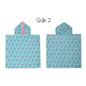 FlapJackKids Πόντσο Διπλής Όψης 61x61cm UPF50+ Unicorn-Tropical FJKCU566 - Image 4