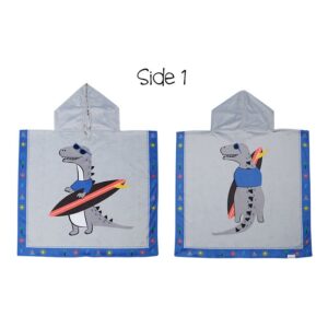 FlapJackKids Πόντσο Διπλής Όψης 61x61cm UPF50+ Dino FJKCU567 - Image 3