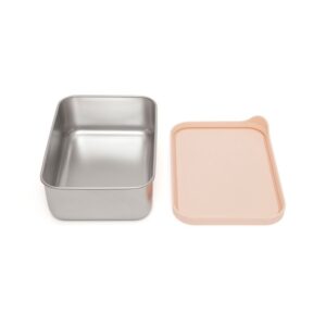 Petit Monkey Φαγητοδοχείο 17x13x6.5cm 1.4lt Από Ανοξείδωτο Ατσάλι Riley Dawn Rose PTM-LB37 | homidoo.gr
