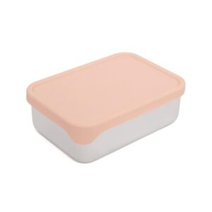 Petit Monkey Φαγητοδοχείο 17x13x6.5cm 1.4lt Από Ανοξείδωτο Ατσάλι Riley Dawn Rose PTM-LB37 | homidoo.gr