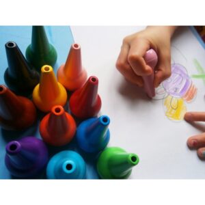 Skinky Κηρομπογιές 12Τμχ. Για Τα Μικρά Χεράκια Playon Crayon Βασικά Χρώματα SKINK001 - Image 4