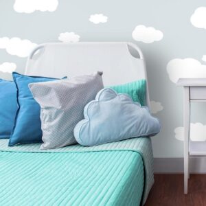 RoomMates Αυτοκόλλητα Τοίχου 'Σύννεφα Λευκά' RΜΚ1562 | homidoo.gr