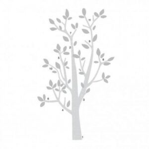 RoomMates Αυτοκόλλητα Τοίχου 'Δέντρο Λευκό-Γκρι' RΜΚ3500 | homidoo.gr