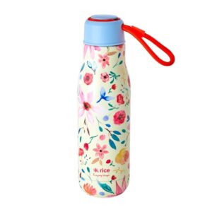 Rice Ανοξείδωτο Μπουκάλι - Θερμός 500 ml 'Λουλούδια' Πολύχρωμο STBOT-SELFL | homidoo.gr