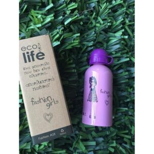 Ecolife Μπουκάλι – Παγούρι Παιδικό Fashion 500ml Ροζ 33-BO-2009 - Image 4