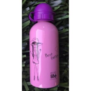 Ecolife Μπουκάλι – Παγούρι Παιδικό Fashion 500ml Ροζ 33-BO-2009 - Image 5
