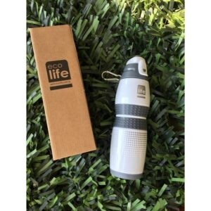 Ecolife Μπουκάλι Θερμός Ανοξείδωτο 400ml Λευκό 33-BO-3014 | homidoo.gr