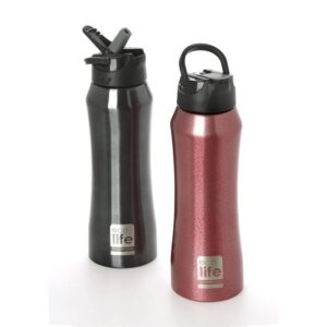 Ecolife Θερμός Ανοξείδωτος 550ml Mε Εσωτερικό Καλαμάκι Μαύρο 33-BO-3020 - Image 5