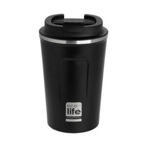 Ecolife Θερμός-Ποτήρι Για Καφέ 370ml Dark Grey 33-BO-4105 | homidoo.gr