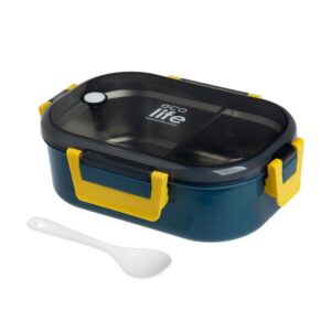 Ecolife Φαγητοδοχείο 900ml Με Χώρισμα Light Green 33-BO-9069 | homidoo.gr