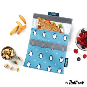 Ecolife Snack n Go Eco Θήκη Σνακ - Penguin Γαλάζιο 33-SG-KI014 | homidoo.gr