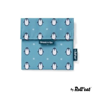 Ecolife Snack n Go Eco Θήκη Σνακ - Penguin Γαλάζιο 33-SG-KI014 | homidoo.gr