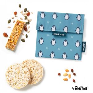 Ecolife Snack n Go Eco Θήκη Σνακ - Penguin Γαλάζιο 33-SG-KI014 | homidoo.gr