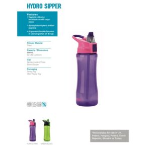 Ecolife Παγούρι Smash Purple Hydro 600ml 33-SMA-23619 | homidoo.gr