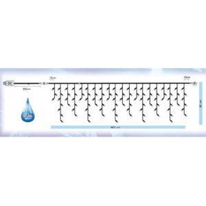 Epam Βροχή 288 LED Θερμό Λευκό 6x0.60m Εξωτερικού Χώρου IP44 XLALED288IWW/36V | homidoo.gr