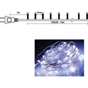 Epam Σειρά 100 LED Ψυχρό Λευκό Σταθερά 10m Χάλκινο Καλώδιο IP44 XLCOPPER-100W-S | homidoo.gr