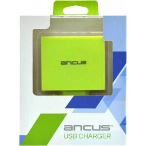 Ancus Φορτιστής Ταξιδίου 4 Θέσεων USB 4.2A Λευκό-Πράσινο 034602 - Image 4