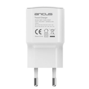 Ancus Φορτιστής Ταξιδίου 3.4Α Με USB-Α Και USB-C 18W Λευκός 5210029072338 | homidoo.gr