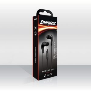 Energizer Hands Free Stereo 3.5 mm Με Μικρόφωνο Και Πλήκτρο Λειτουργίας 1.1μ Μαύρο CIA5 | homidoo.gr