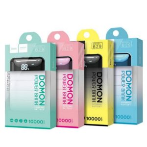 Hoco Powerbank Domon B29 10000mAh Με 2 USB Θύρες Ροζ | homidoo.gr