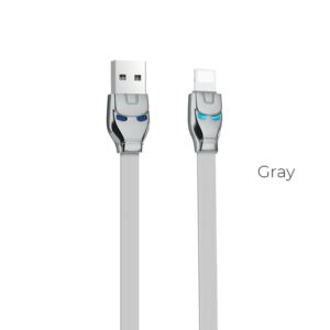 Hoco U14 Καλώδιο Σύνδεσης 1.2m USB Σε Lightning Γκρι | homidoo.gr