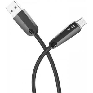 Hoco U35 Καλώδιο Σύνδεσης Space Shuttle USB Σε Type-C 1.2m Μαύρο | homidoo.gr