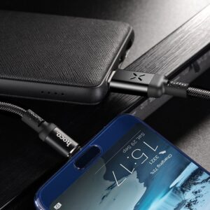 Hoco Καλώδιο Σύνδεσης 1.2m Spirit USB Σε USB-C 3.0A Με Φωτεινές Ενδείξεις Και Ηχητικό Αισθητήρα Μαύρο U63 - Image 4